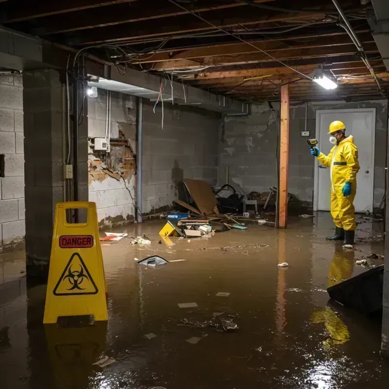 Flooded Basement Electrical Hazard in Downers Grove, IL Property